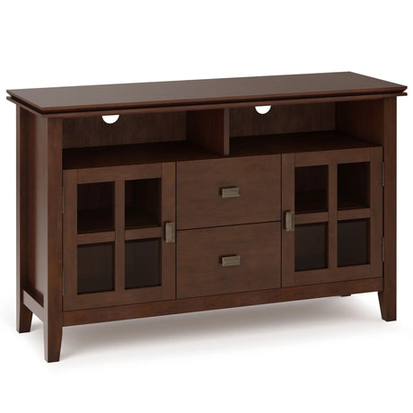 Artisan - TV Media Stand, Handcrafted - Russet Brown - Furniture Home Direct
