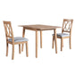 3 Piece Kitchen Dining Set With Drop Leaf Dining Table And 2 Dining Upholstered Chairs, Dining Room Set For Small Places - Furniture Home Direct
