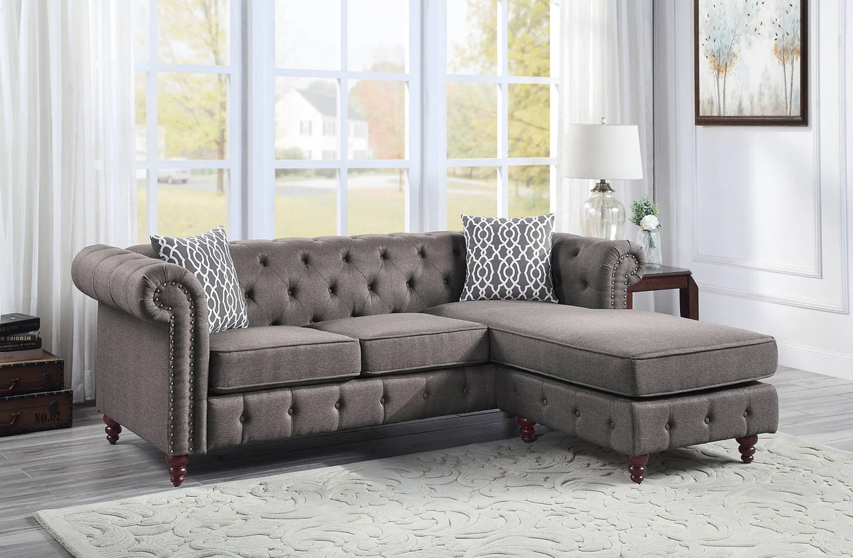 Waldina - Reversible Sectional Sofa - Furniture Home Direct