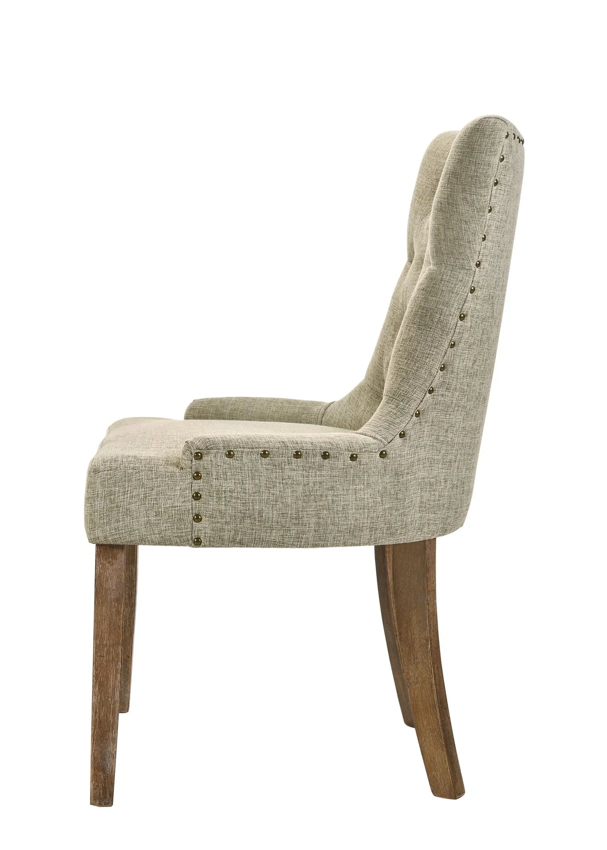 Yotam - Side Chair (Set of 2) - Beige / Oak - Furniture Home Direct