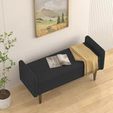 Teddy Velvet Storage Stool With Storage Space For Apartments - Furniture Home Direct