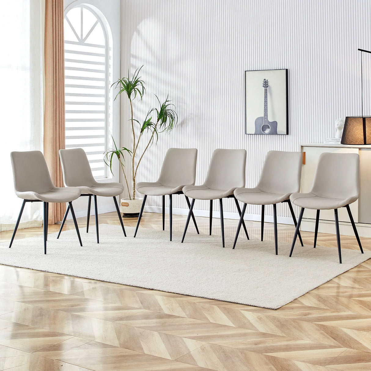 Modern Medieval Style Restaurant Cushioned Chairs With Suede Backrests - Furniture Home Direct