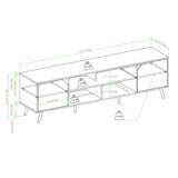 Contemporary 2 Door Minimalist TV Stand - Furniture Home Direct