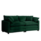 Modern 2 Seater With 4 Pillows, Upholstered Deep Seating Loveseat - Furniture Home Direct