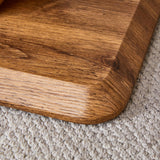 Coffee Table Wood Rectangular With Curved Base Walnut - Furniture Home Direct