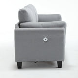 Modern 3 Piece Living Room Set - Gray - Furniture Home Direct