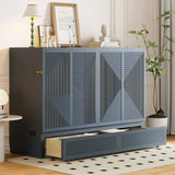 Murphy Bed With Large Drawer, USB Ports And Outlets - Furniture Home Direct