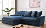 Luxe - Oversized 2 Piece Sectional Couches For Living Room, L Shaped Sofa With Chaise - Furniture Home Direct
