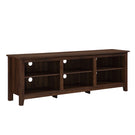 Modern Transitional 3 Shelf Open Storage TV Stand - Furniture Home Direct