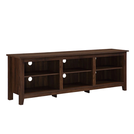 Modern Transitional 3 Shelf Open Storage TV Stand - Furniture Home Direct