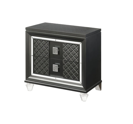 Sawyer - Metallic Nightstand - Gray - Furniture Home Direct