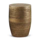 Johnsen - Handcrafted Large Metal Accent Table - Furniture Home Direct