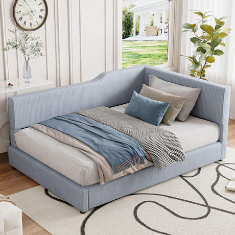 L Shaped Upholstered Daybed - Furniture Home Direct