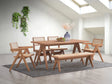 Valentina - 6 Pieces Patio Furniture Set - Rattan / Natural - Furniture Home Direct