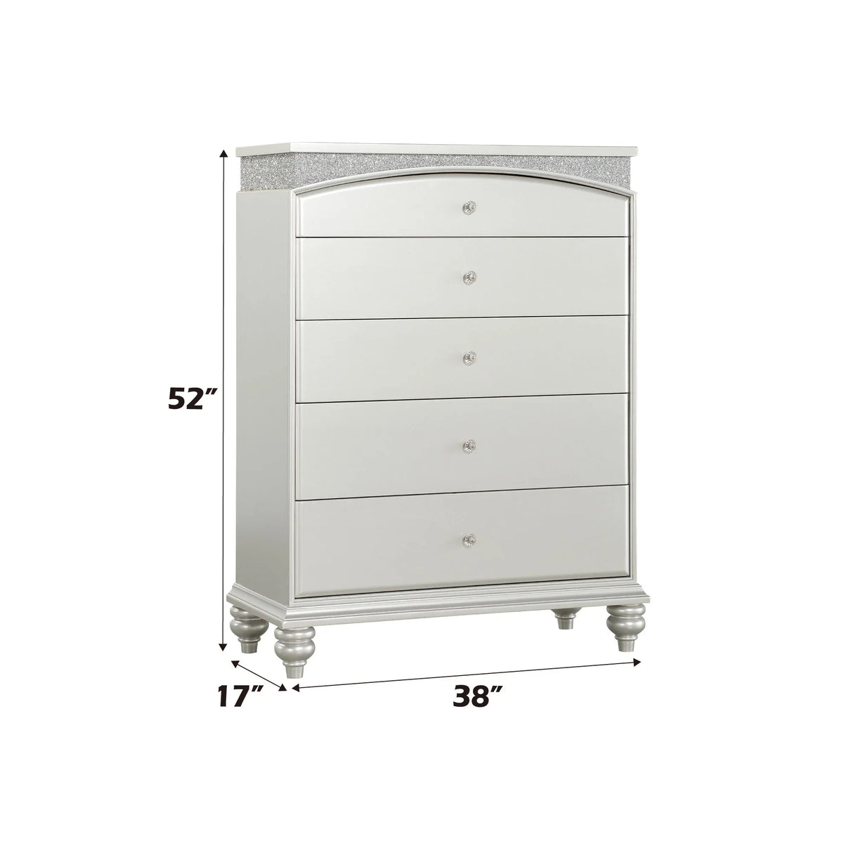 Maverick - Chest - Silver - Furniture Home Direct