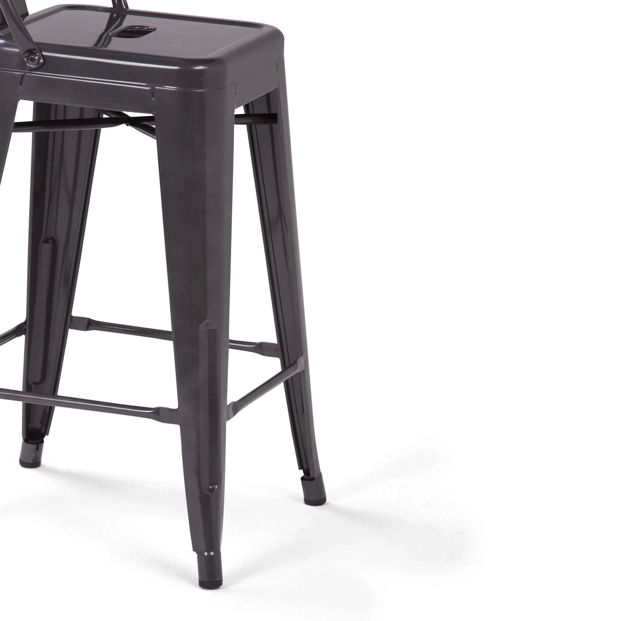 Rayne - Curved Back Metal Stool (Set of 2) - Furniture Home Direct