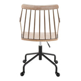 Preston - Farmhouse Adjustable Office Chair - Furniture Home Direct