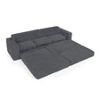 Modern Minimalist L Shape Modular Sectional Sofa, Corduroy Couch - Furniture Home Direct