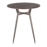 Clara - Industrial Round Dinette Table - Furniture Home Direct
