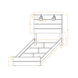Monica - Bed With Panel Style And Slat Headboard - Furniture Home Direct