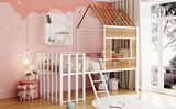Loft Bed With Roof, Window, Guardrail, Ladder - Furniture Home Direct