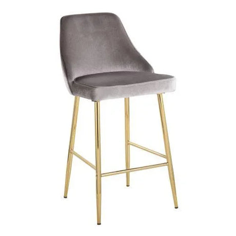 Marcel - Contemporary / Glam Counter Stool (Set of 2) - Gold / Silver - Furniture Home Direct