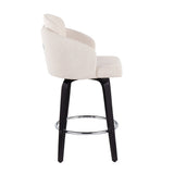 Dahlia - Contemporary Counter Stool Round Footrest (Set of 2) - Furniture Home Direct