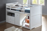Wyatt - Twin Loft Bed Set - White - Furniture Home Direct