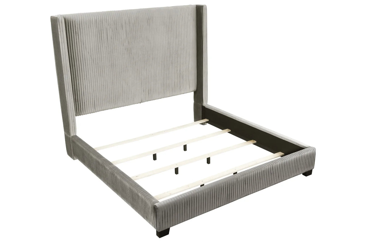 Upholstered Bed, Space-Saving Design - Furniture Home Direct