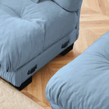 4-Seater Modular Chenille Sofa - Blue - Furniture Home Direct