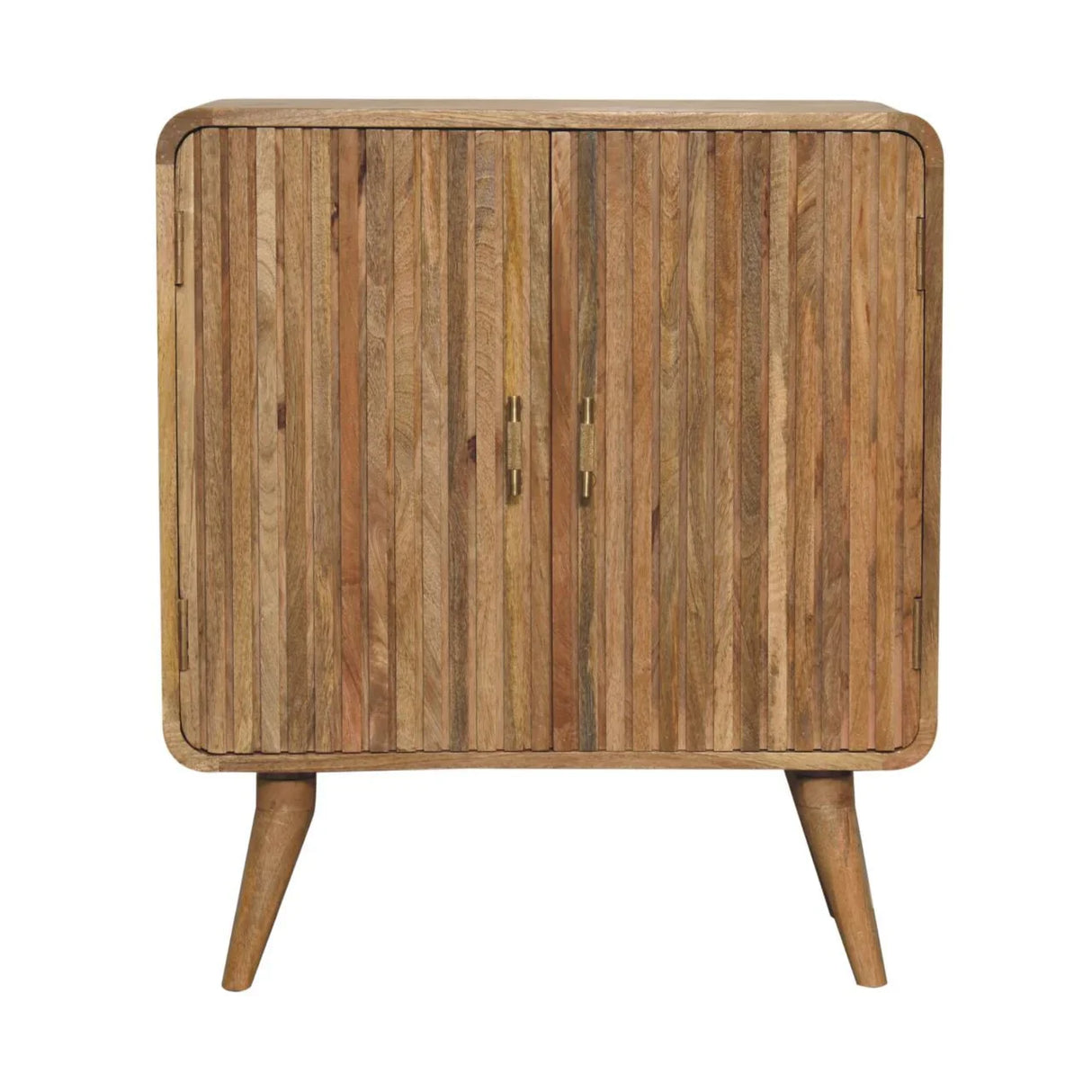 T Bar Ridged Cabinet - Brown - Furniture Home Direct