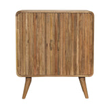 T Bar Ridged Cabinet - Brown - Furniture Home Direct