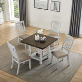 5 Piece DIning Set with Foldable Table - Furniture Home Direct