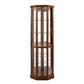6 Shelf Lighted Corner Curio Cabinet With Adjustable Tempered Glass Shelves And Mirror Back (E26 Light Bulb Not Included) - Furniture Home Direct
