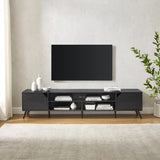 Contemporary 2 Door Minimalist TV Stand - Furniture Home Direct