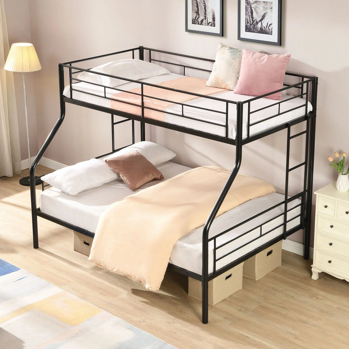 Modern Metal Bunk Bed - Furniture Home Direct