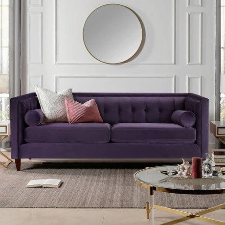 Jack - Modern Tuxedo Tufted Sofa - Furniture Home Direct