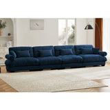Super Comfort Oversized Modular Velvet Sectional Sofa, Deep Seat Convertible L Shaped Couch - Furniture Home Direct