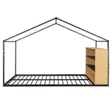 Bed House Frame With Shelves And Lights - Furniture Home Direct