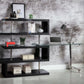 Buck II - Clear Glass, Chrome High Gloss Writing Desk With Shelf - Furniture Home Direct