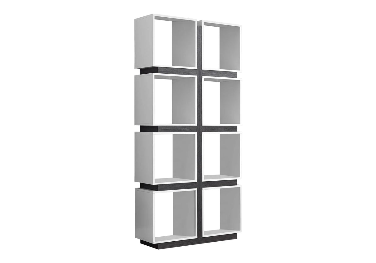 Bookshelf, Bookcase, Etagere, 5 Tier, For Office, Contemporary & Modern - White - Furniture Home Direct