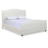 Marcella - Upholstered Shelter Headboard Bed Set - Furniture Home Direct
