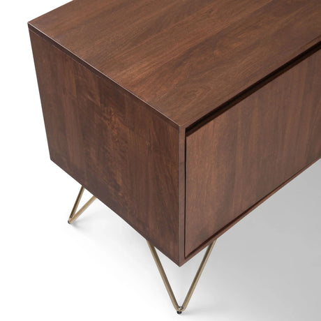 Hunter - TV Media Stand - Umber Brown Stain - Furniture Home Direct