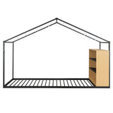 Bed House Frame With Shelves And Lights - Furniture Home Direct