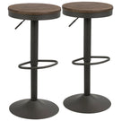 Dakota - Industrial Adjustable Barstool (Set of 2) - Furniture Home Direct