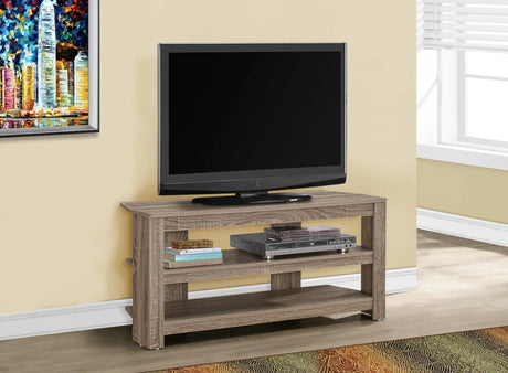 TV Stand, Console, Media Entertainment Center, 3 Storage Shelves - Furniture Home Direct