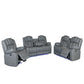 Raize - Power Living Room Set With Storage Console And Cup Holders - Furniture Home Direct