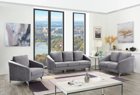 Sofia - Velvet Fabric Living Room Set - Furniture Home Direct