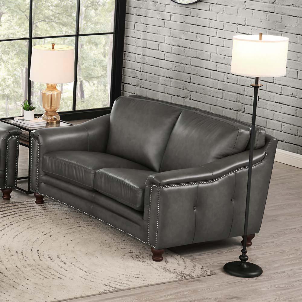 Belfast - Top Grain Leather Loveseat - Furniture Home Direct