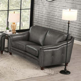Belfast - Top Grain Leather Loveseat - Furniture Home Direct